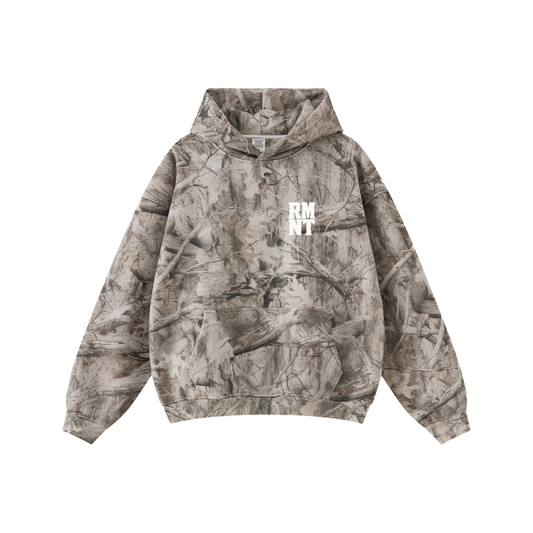 340GSM Men’s Heat-Transfer Desert Camouflage Hoodie Branch Camouflage