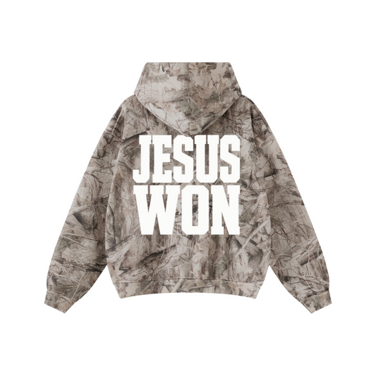 340GSM Men’s Heat-Transfer Desert Camouflage Hoodie Branch Camouflage